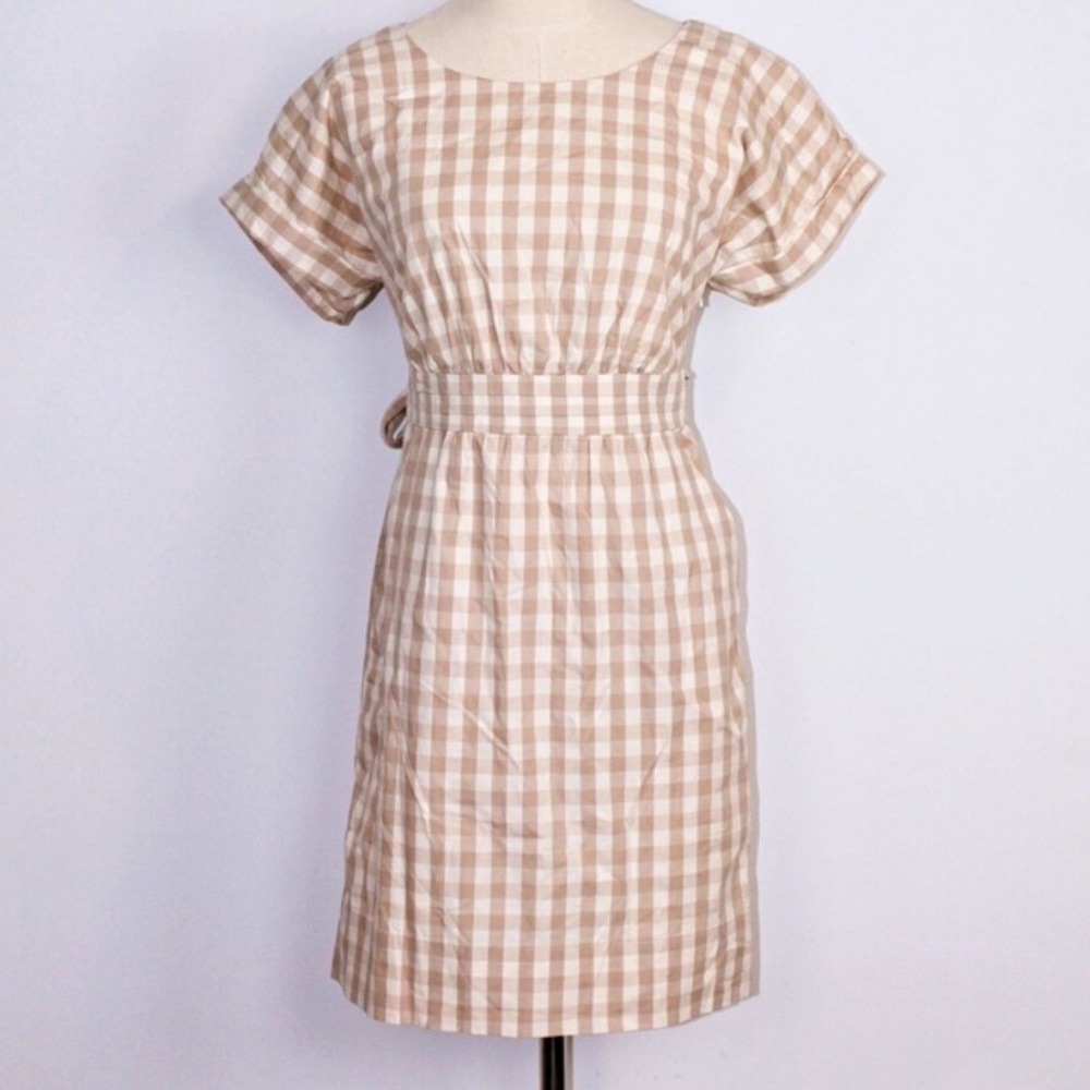 HD Paris Anthropologie Poplin Sheath Dress Size (4)